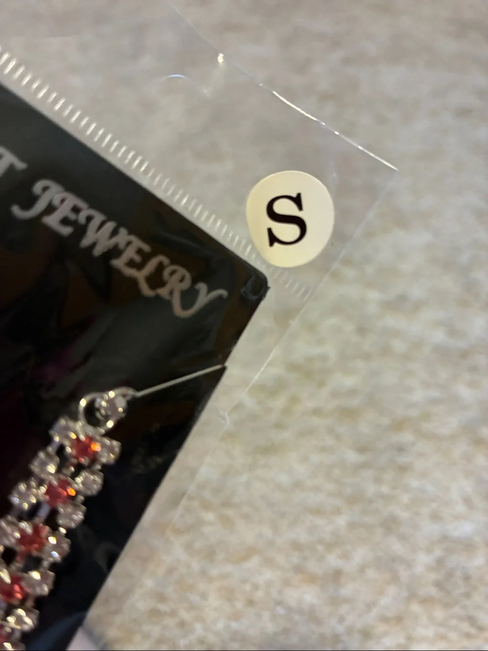 Dog Necklace with Pink Crystals .Chain and crystal pink heart  NWT